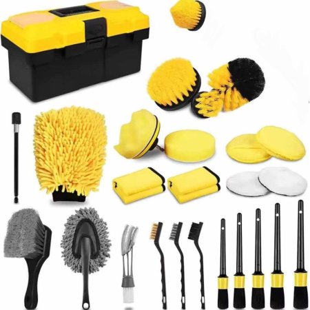 طقم العناية بالسيارة 27 قطعة مع صندوق